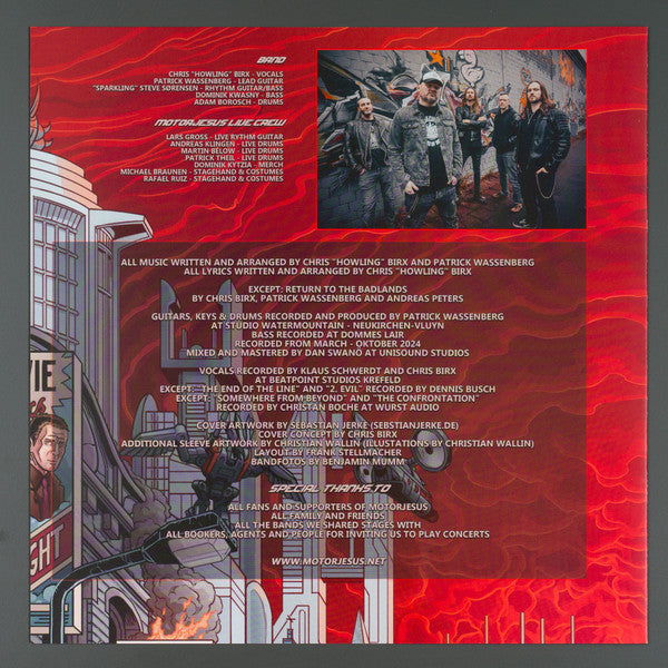 Motorjesus – Streets Of Fire , Limited Reaper Edition, Red/Silver Splatter