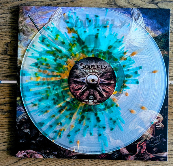 Soulfly – Archangel, 10th Anniversary Edition Green, Orange, & Black Splatter