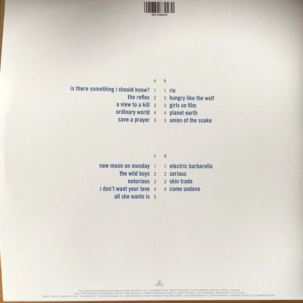 Duran Duran – Greatest, 2xLP, Gatefold