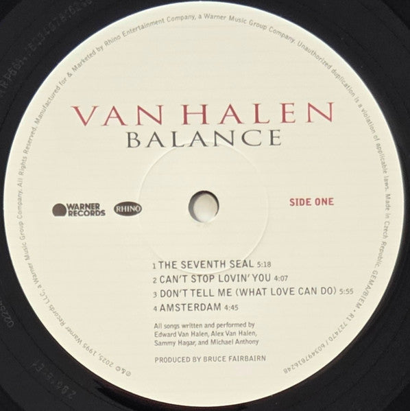 Van Halen – Balance, 2xLP, All Media, Expanded Edition, Gatefold Cover