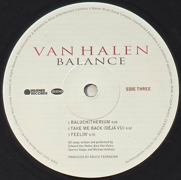 Van Halen – Balance, 2xLP, All Media, Expanded Edition, Gatefold Cover