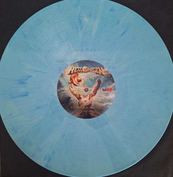 Helloween – Giants & Monsters , 2LP , Gatefold side 4 Etched , blue vinyl