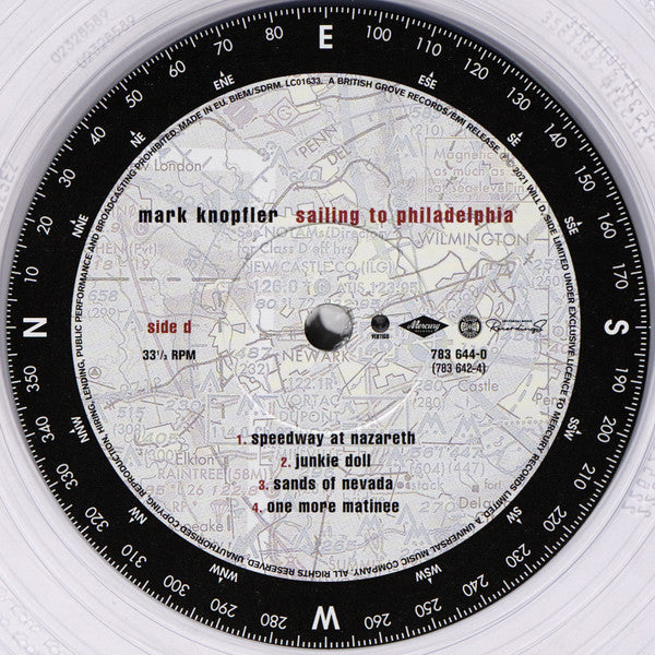 Mark Knopfler – Sailing To Philadelphia , 2LP , Special Edition, 25th Anniversary , 180 Gram, Clear Vinyl