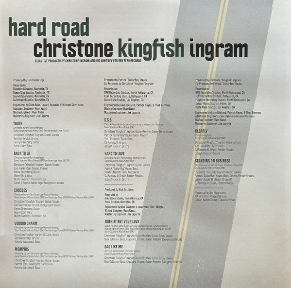 Christone Kingfish Ingram – Hard Road , Green & White Splash vinyl