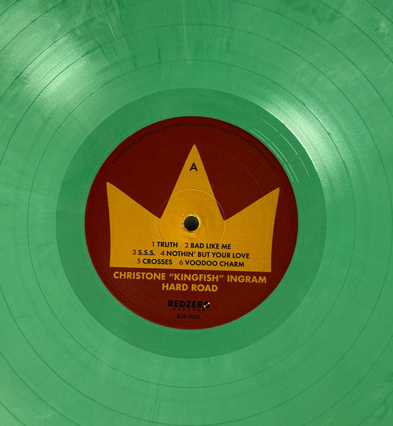 Christone Kingfish Ingram – Hard Road , Green & White Splash vinyl