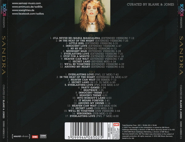 Sandra Curated By Blank & Jones – So80s (Soeighties) Presents Sandra, 2xCD