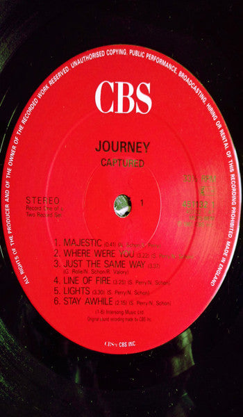 Journey – Captured, 2xLP