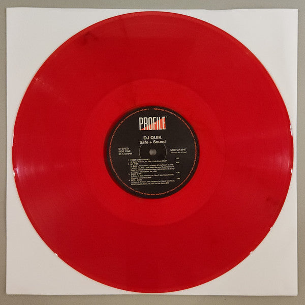 DJ Quik – Safe + Sound, 2xLP, 30th Anniversary Edition, Red Translucent Vinyl, Numbered( 916/1000)