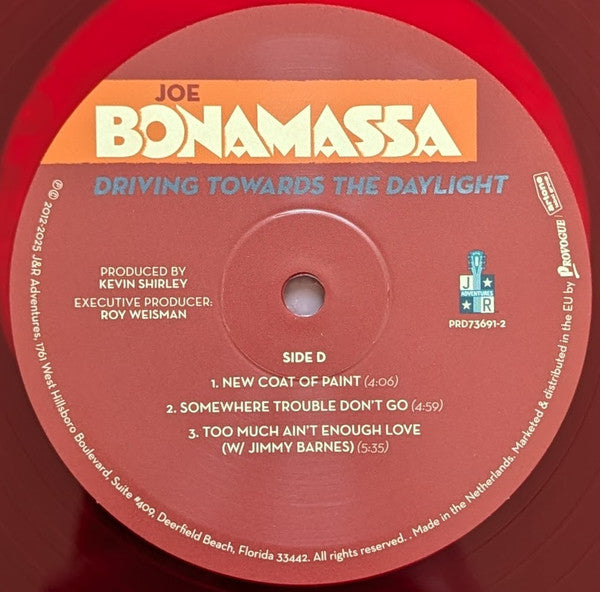 Joe Bonamassa – Driving Towards The Daylight , 2LP , Gatefold , Limited Edition, Red, 180g,