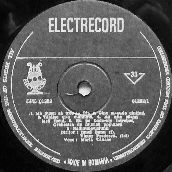 Maria Tănase – (V), Black Labels