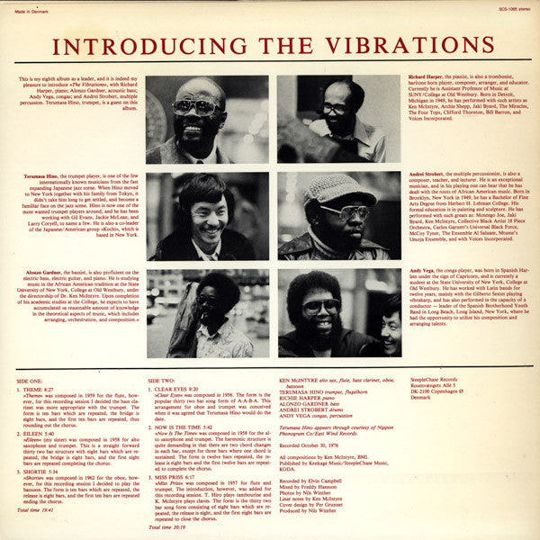 Ken McIntyre Sextet Featuring Terumasa Hino – Introducing The Vibrations