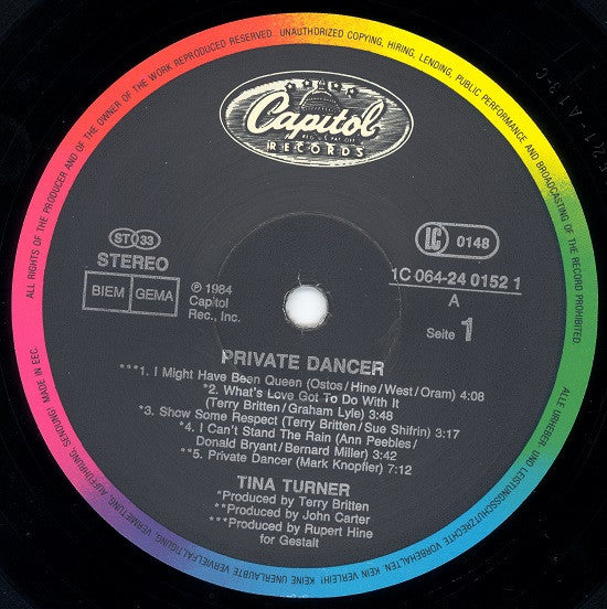 Tina Turner – Private Dancer