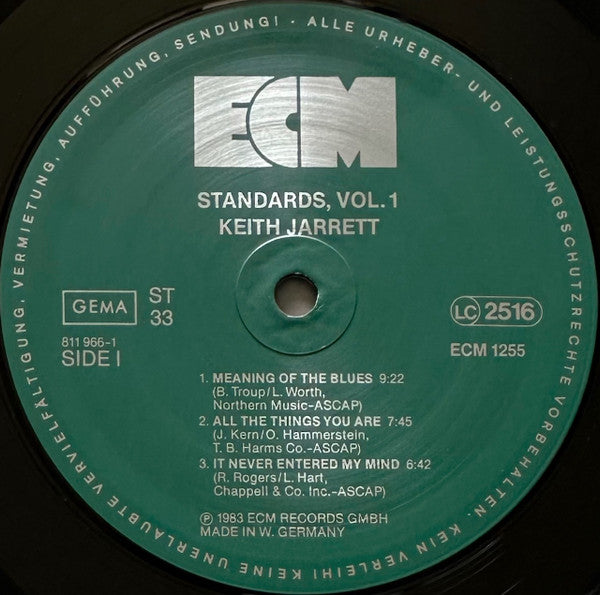 Keith Jarrett, Gary Peacock, Jack DeJohnette – Standards, Vol. 1
