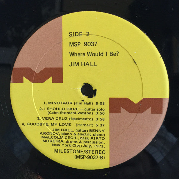 Jim Hall – ...Where Would I Be? , 1 press , US