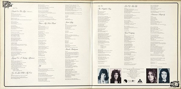 Queen – A Night At The Opera , Gatefold
