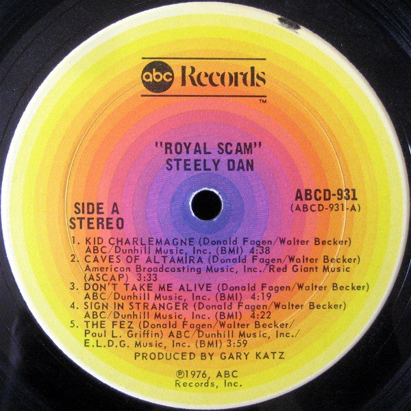 Steely Dan ‎– The Royal Scam   , 1Press , US 1976