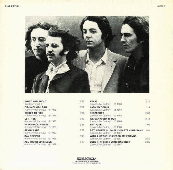 The Beatles – Golden Greatest Hits , Club Edition