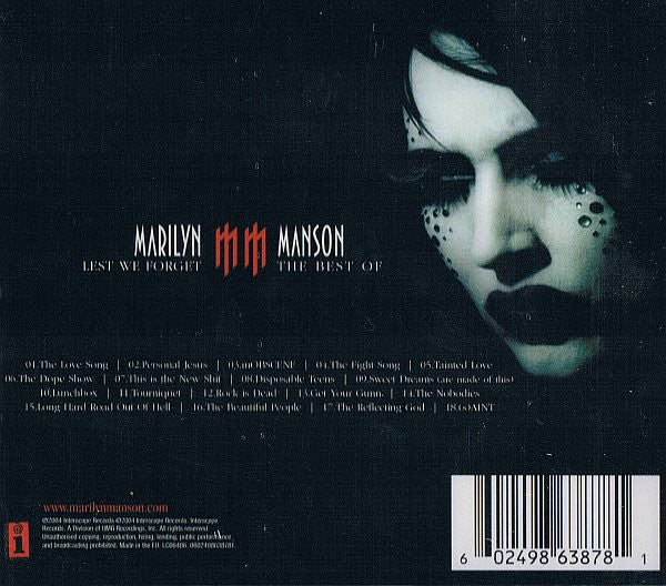 Marilyn Manson – Lest We Forget - The Best Of