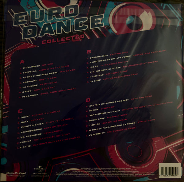 Eurodance Collected , 2 LP , 180 gram , Limited Edition , RED + BLUE vinyl