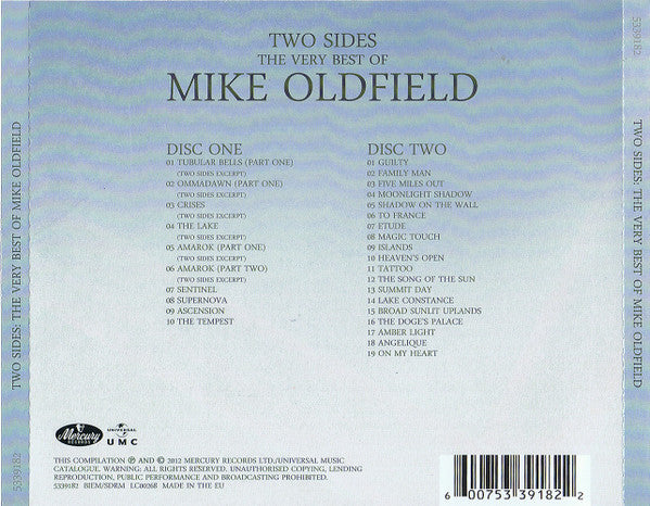 Mike Oldfield – Two Sides (The Very Best Of Mike Oldfield), 2xCD