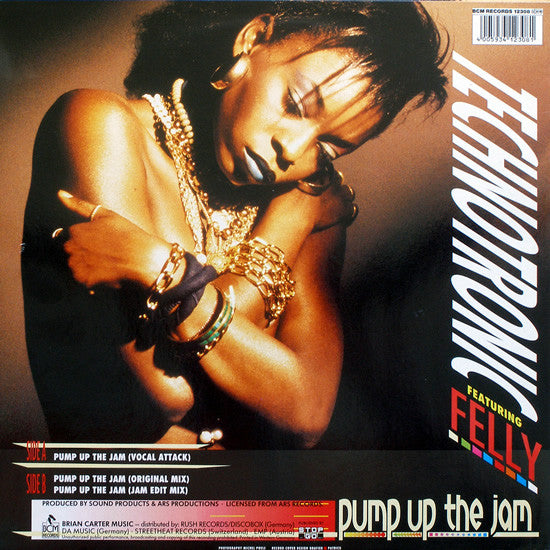 Technotronic Featuring Felly – Pump Up The Jam , 12", 45 RPM, Maxi-Single