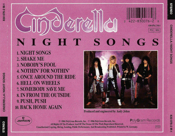 Cinderella – Night Songs