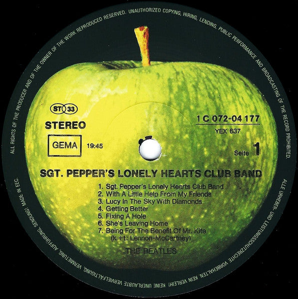 The Beatles – Sgt. Pepper's Lonely Hearts Club Band , Gatefold