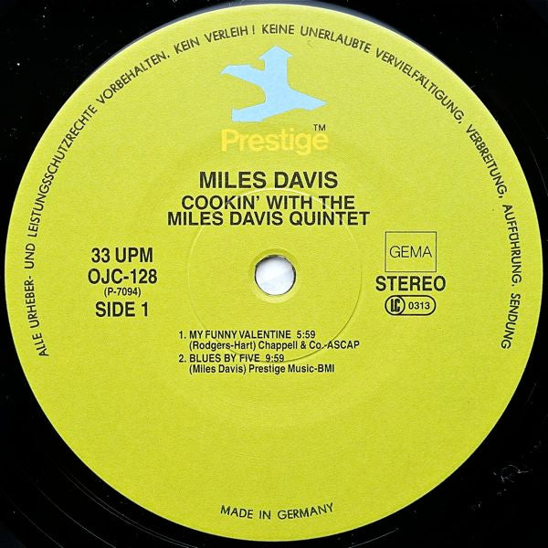 The Miles Davis Quintet – Cookin' With The Miles Davis Quintet