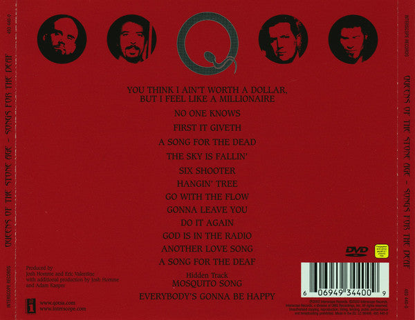 Queens Of The Stone Age – Songs For The Deaf, CD+ DVD