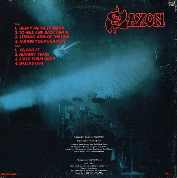 Saxon – Strong Arm Of The Law, Gatefold