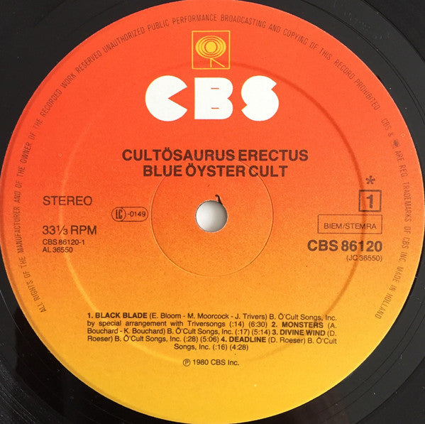 Blue Öyster Cult – Cultösaurus Erectus