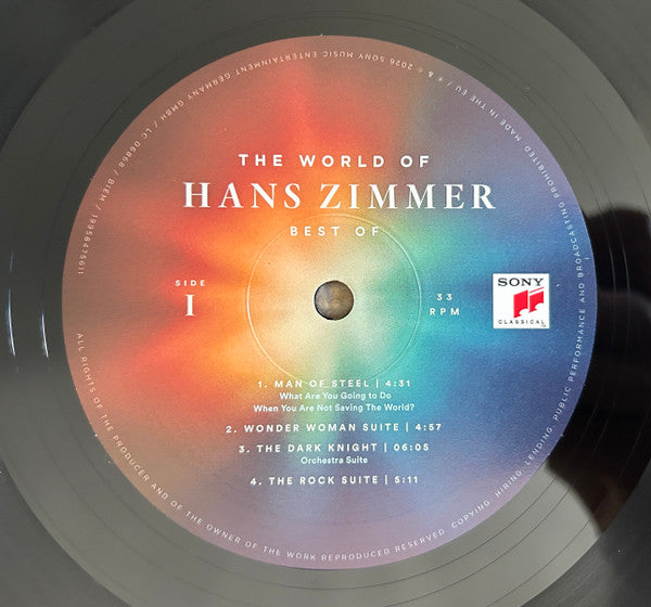 Hans Zimmer – The World Of Hans Zimmer - Best Of , 2 LP , gatefold , Single Sided, Etched color laser , Limited Edition