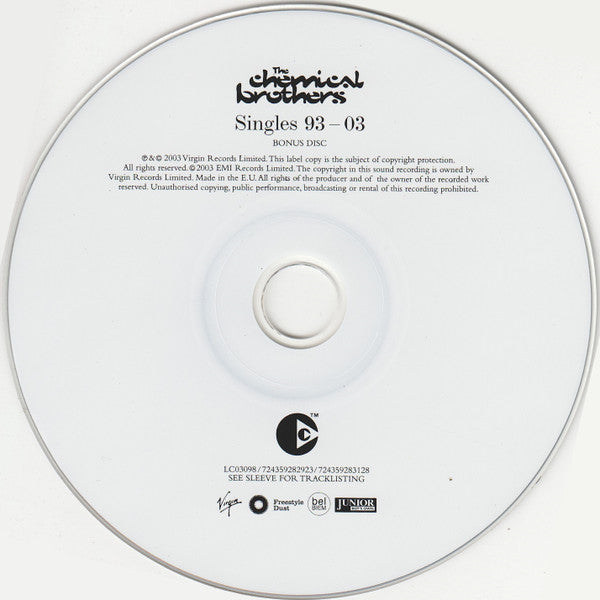 The Chemical Brothers – Singles 93-03, 2xCD