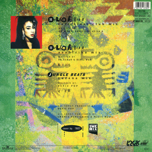 Dr. Alban Featuring Leila K.* – Hello Afrika, Vinyl, 12", 45 RPM, Maxi-Single, Stereo