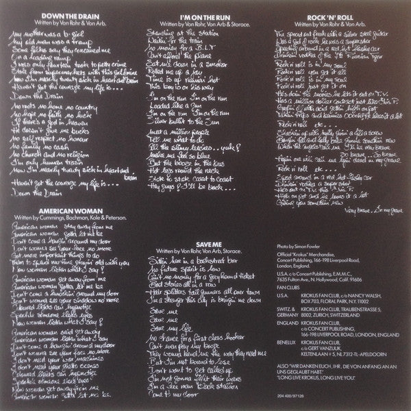Krokus – One Vice At A Time