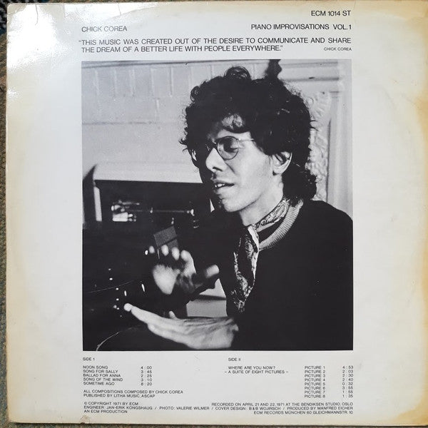 Chick Corea – Piano Improvisations Vol. 1