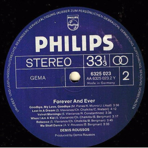 Demis Roussos – Forever And Ever