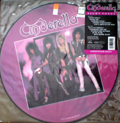 Cinderella  – Night Songs    ,,  Limited Edition, Picture Disc