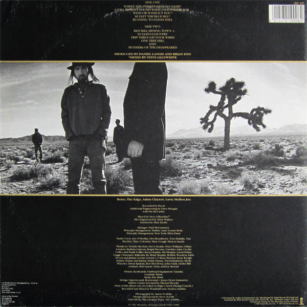 U2 – The Joshua Tree , Gatefold