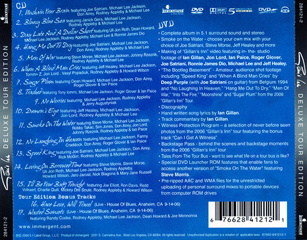 Ian Gillan – Gillan's Inn, CD+DVD, Deluxe Tour Edition