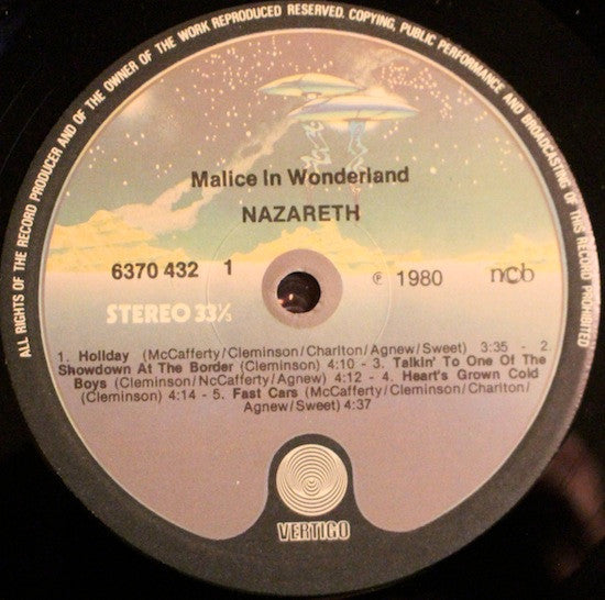 Nazareth – Malice In Wonderland