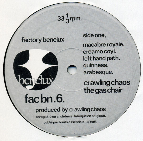 Crawling Chaos – The Gas Chair , 1 press , Belgium
