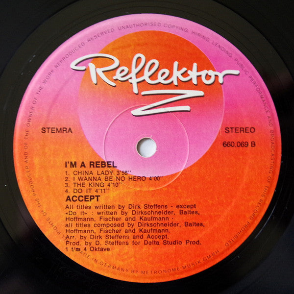 Accept – I'm A Rebel