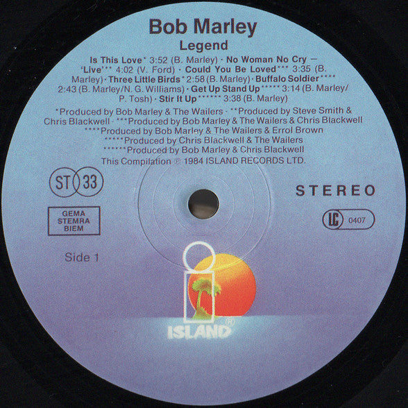 Bob Marley & The Wailers – Legend - The Best Of Bob Marley And The Wailers