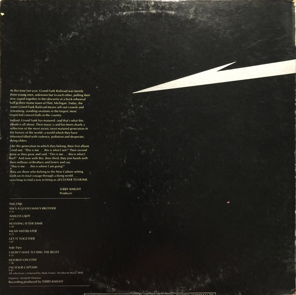 Grand Funk Railroad – Closer To Home, Gatefold