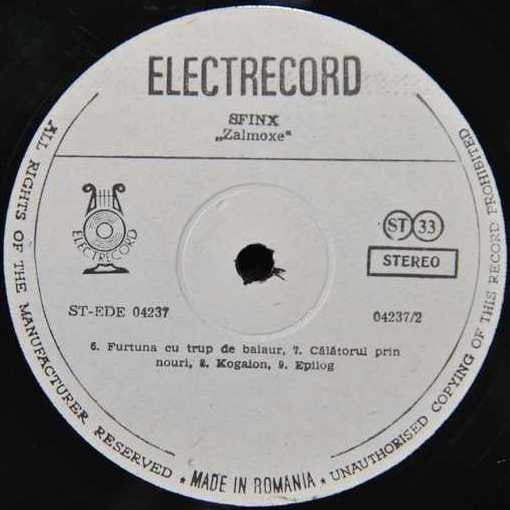 Sfinx – Zalmoxe