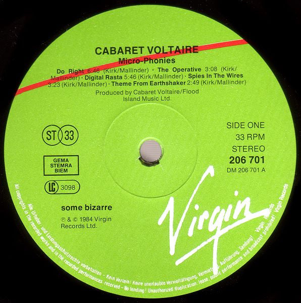 Cabaret Voltaire – Micro-Phonies