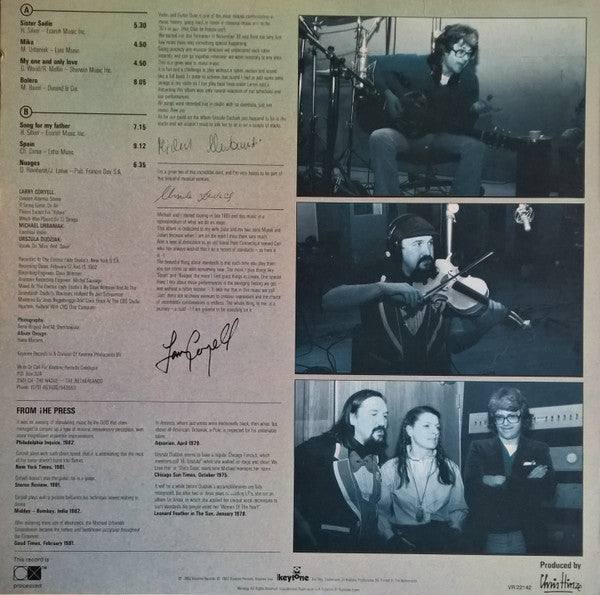 The Larry Coryell/Michael Urbaniak Duo – The Larry Coryell/Michael Urbaniak Duo