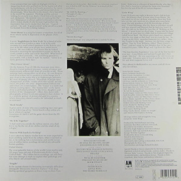 Sting – ...Nothing Like The Sun    ,  2LP , Poster + booklet