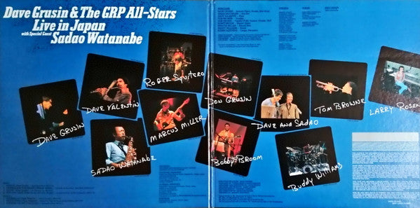 Dave Grusin & The GRP All-Stars With Special Guest Sadao Watanabe – Live In Japan , 1 press , Japan , Gatefold